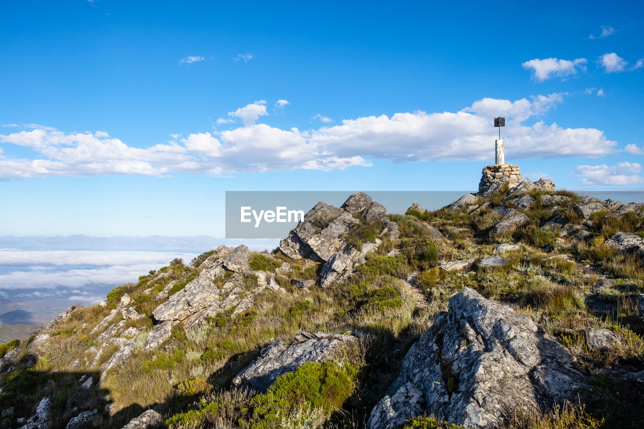 Arangieskop mountain peak summit pillar 