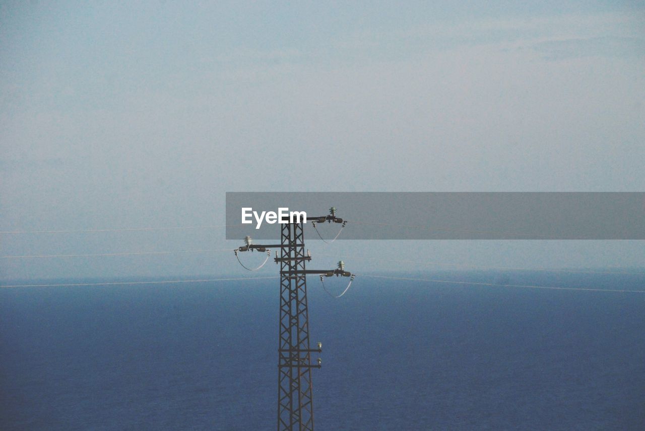 LOW ANGLE VIEW OF COMMUNICATIONS TOWER