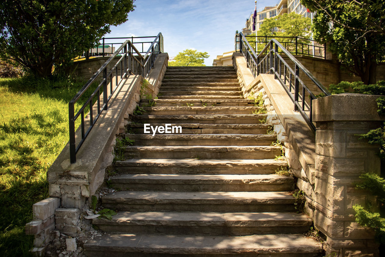 LOW ANGLE VIEW OF STAIRCASE