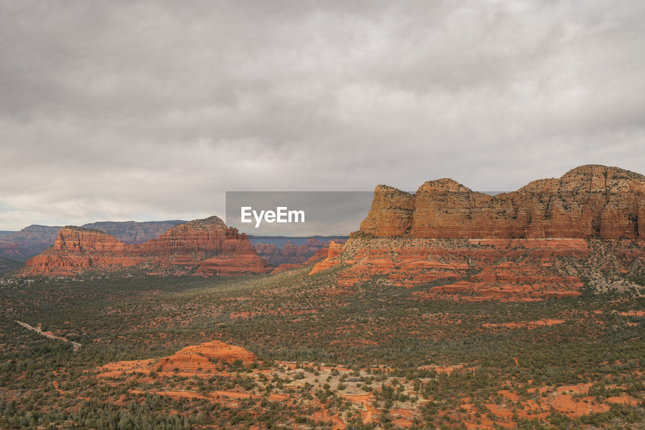 Views of red rock buttes and formations within coconino national forest in sedona arizona usa 