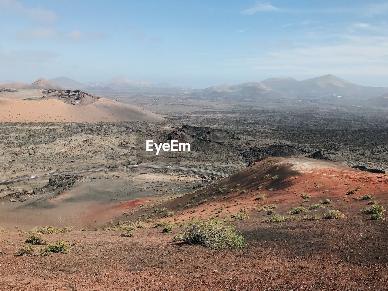 AERIAL VIEW OF ARID LANDSCAPE