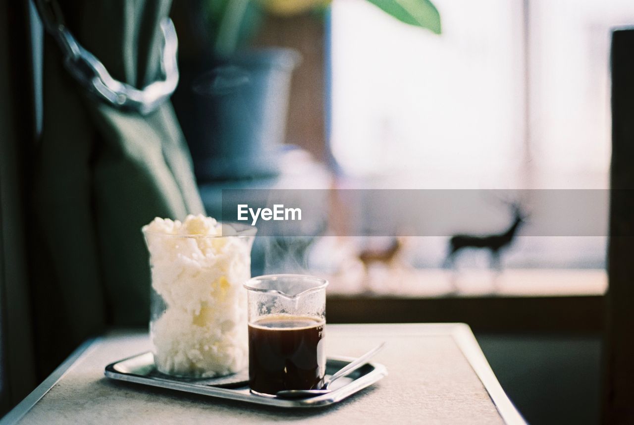 Close-up of drink on table