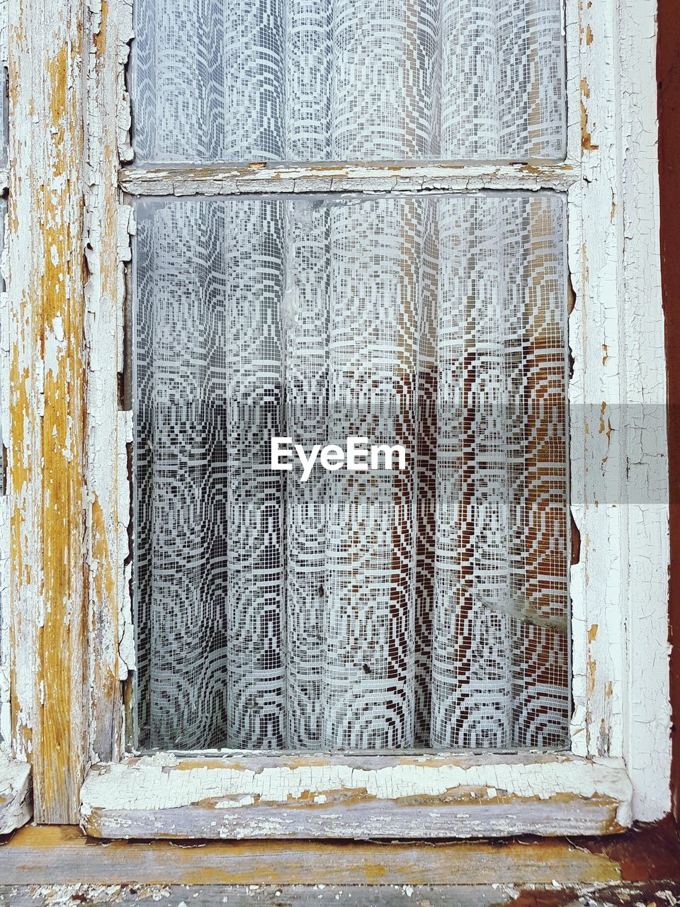 Window with pixel curtain