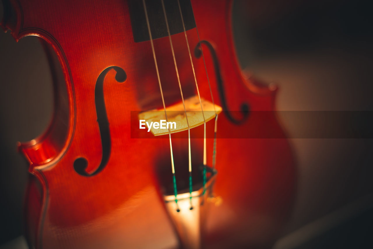 Stringed instruments for classical music concept of classical and good music