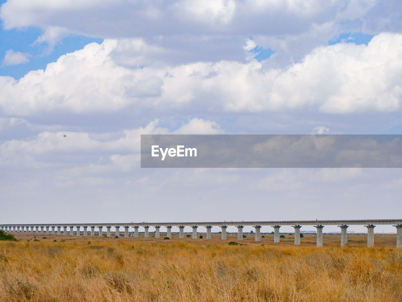 Scenic view of land against sky