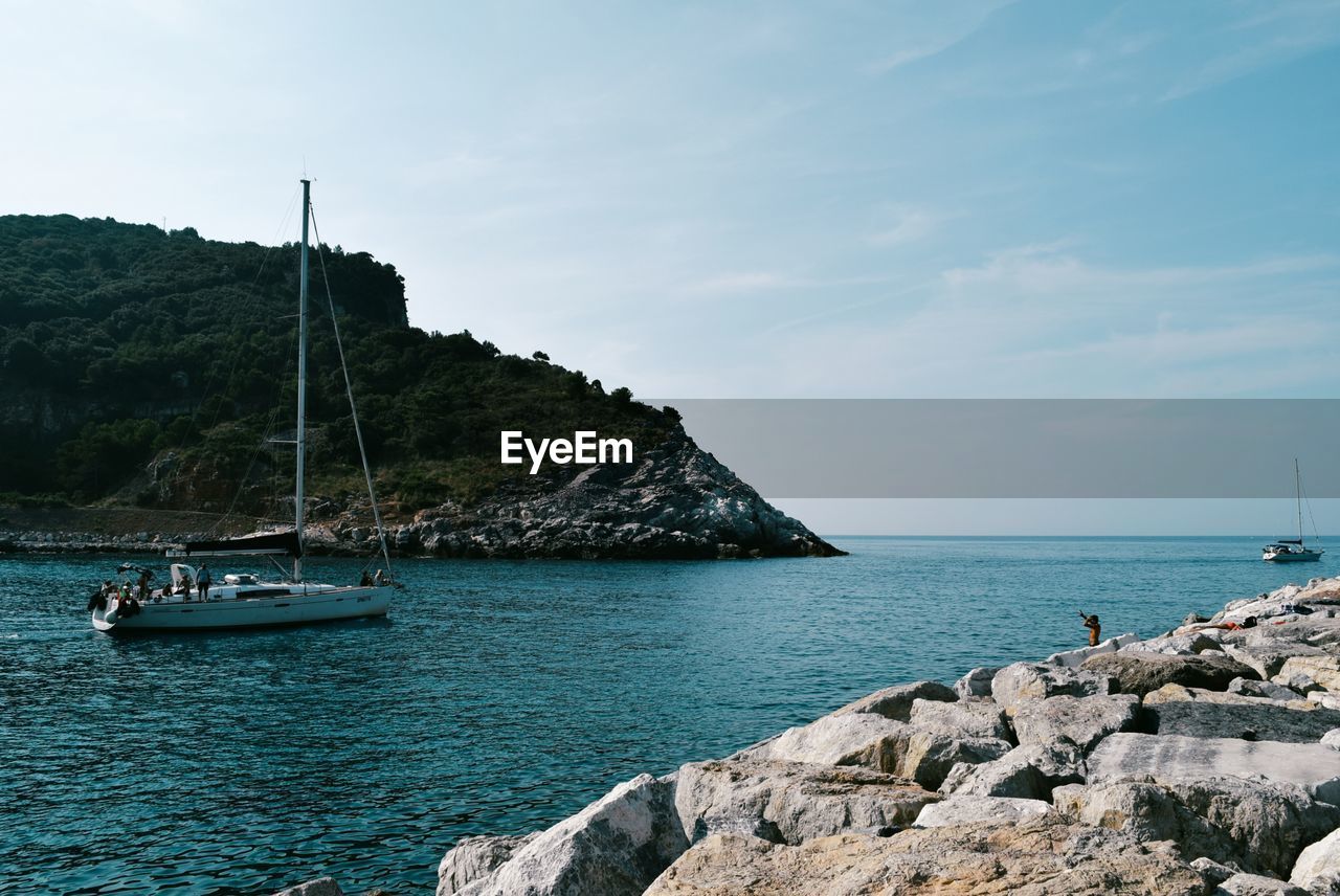 Scenic view of sea against sky