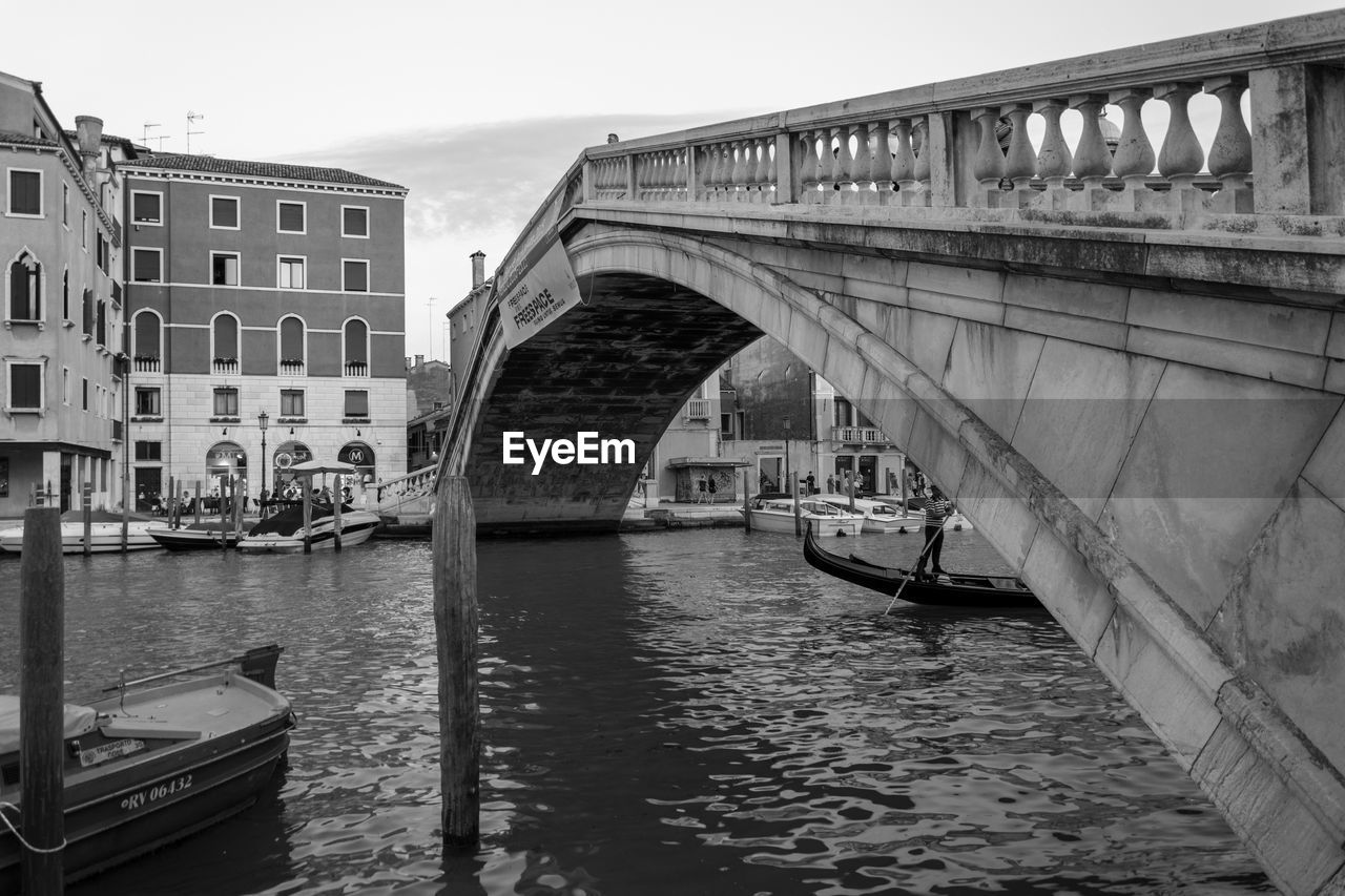 View of bridge over river