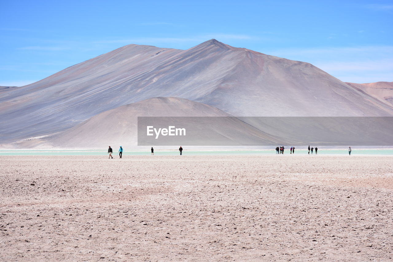 Scenic view of desert against sky