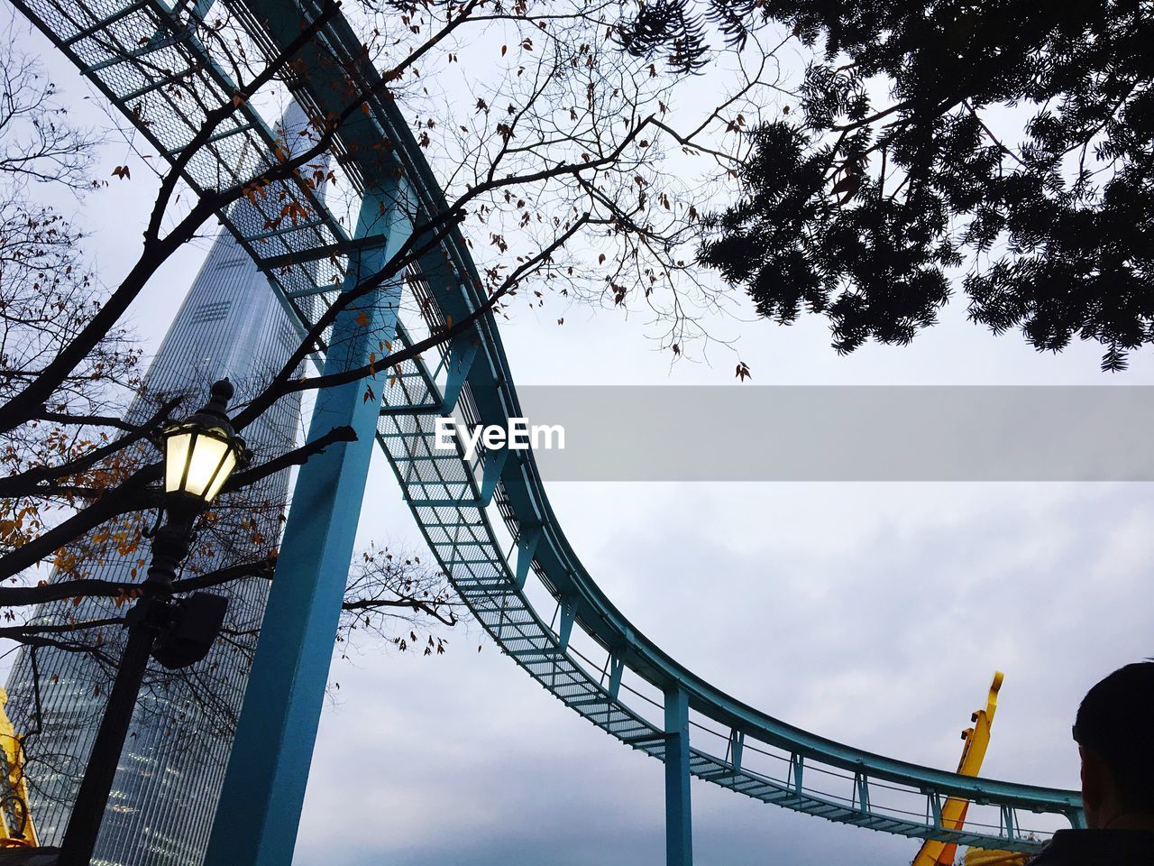 LOW ANGLE VIEW OF COMMUNICATIONS TOWER