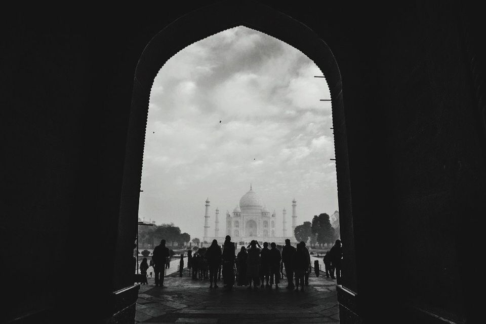 TOURIST AT DUSK