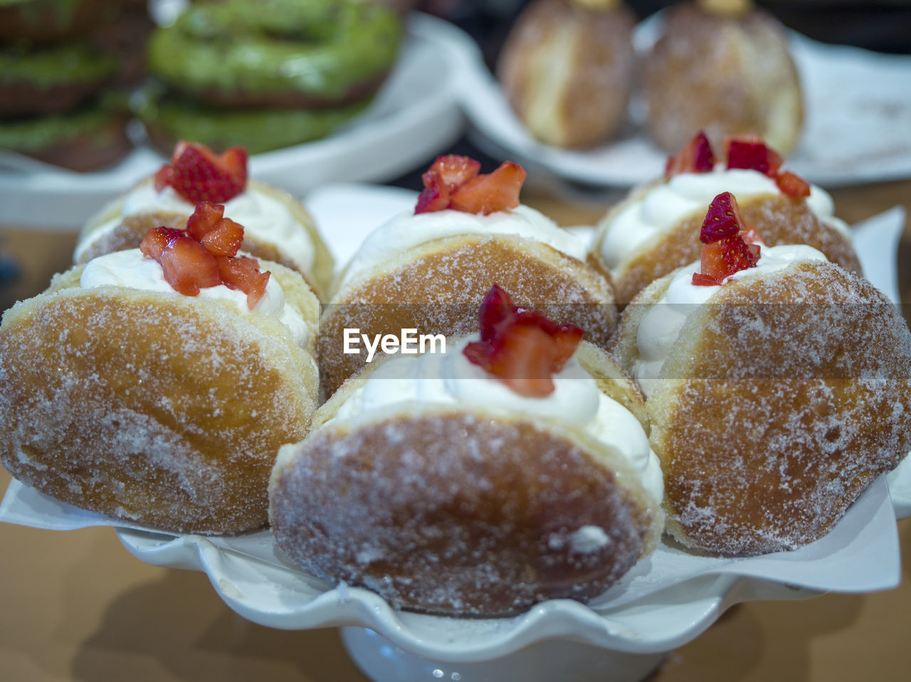 Close-up of dessert in plate