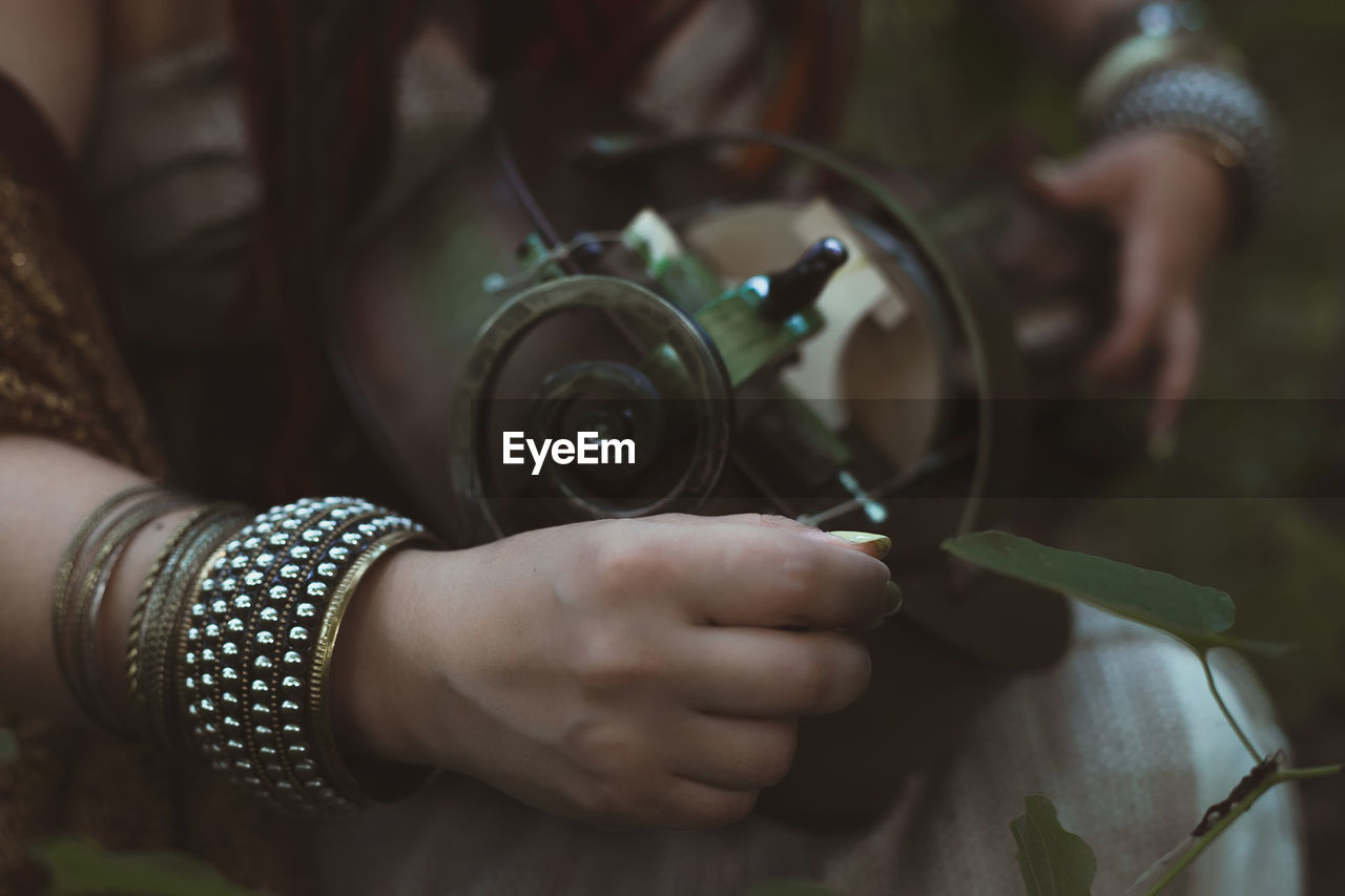 Close up musical instrument concept photo