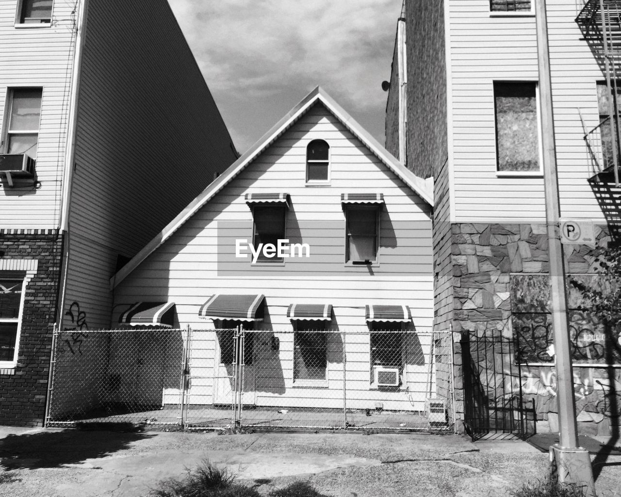 LOW ANGLE VIEW OF BUILDINGS