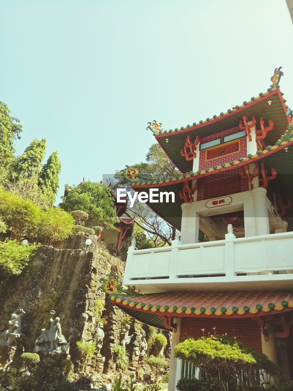 LOW ANGLE VIEW OF A TEMPLE