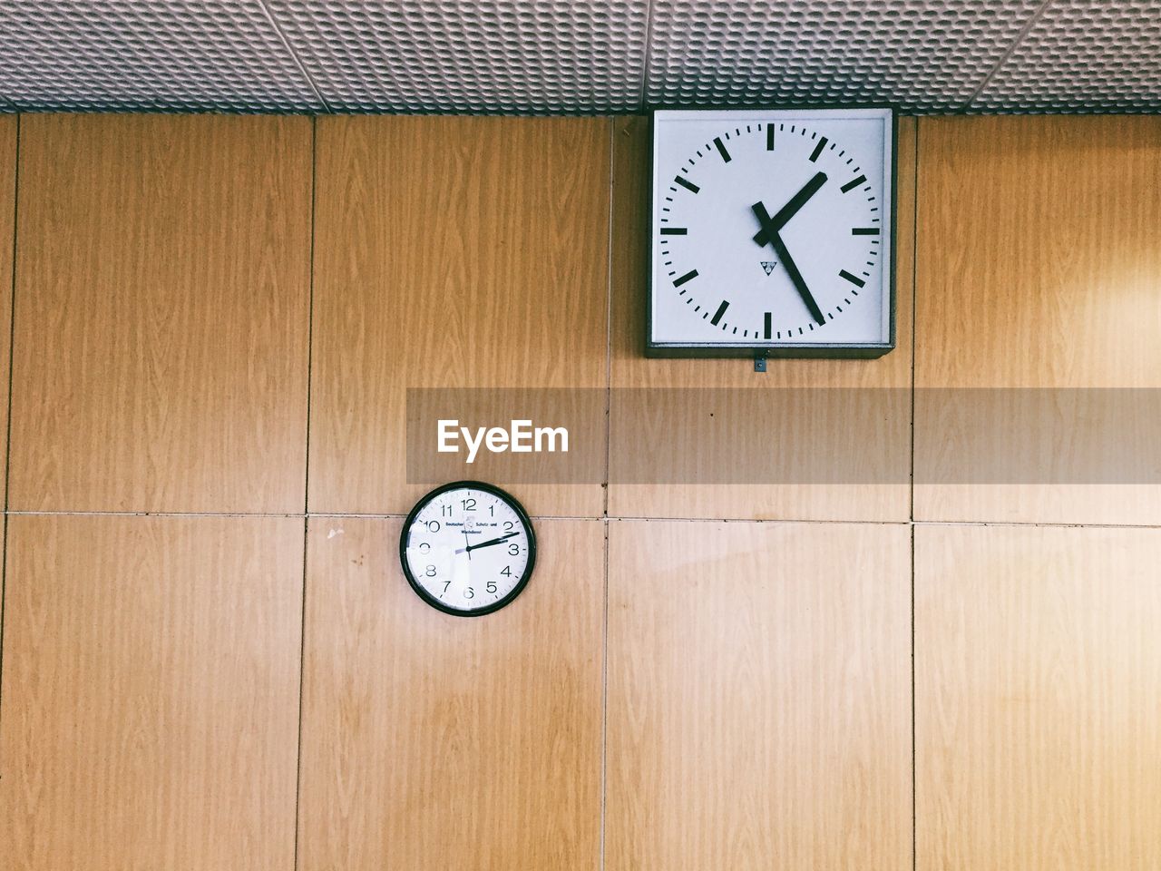 Clocks on wall in office