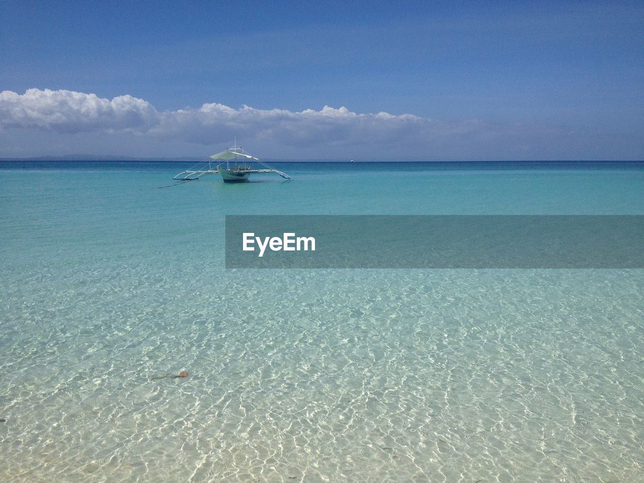 Boats in calm sea