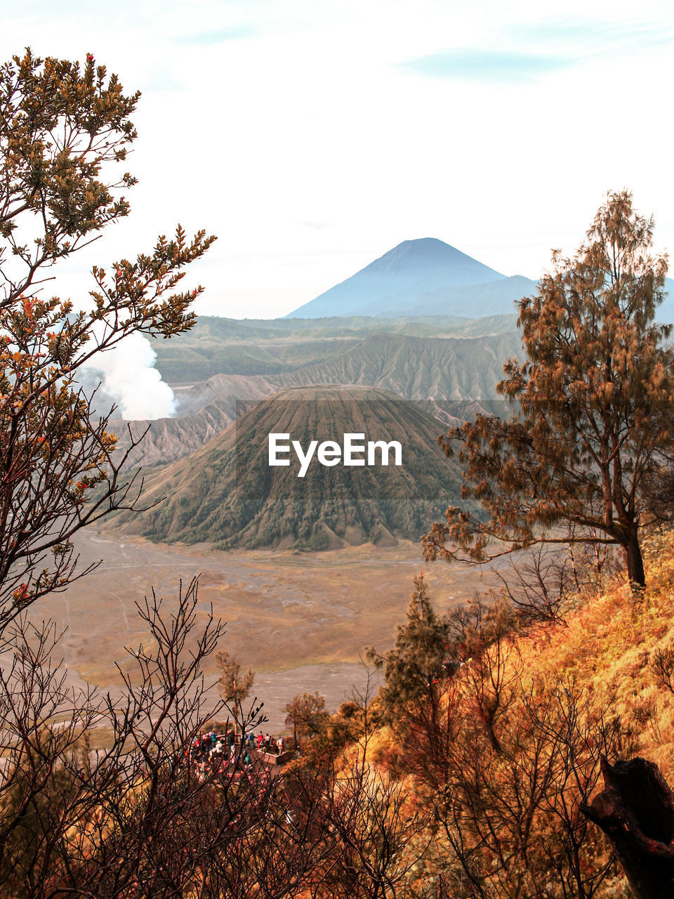 Scenic view of landscape against sky in bromo national park indonesia