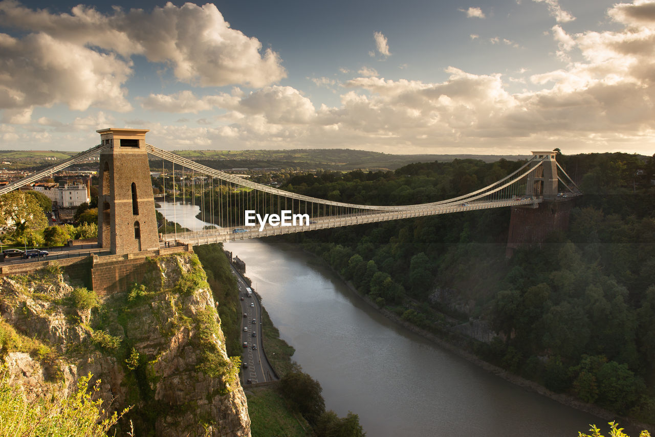 Suspension bridge in bristol, england