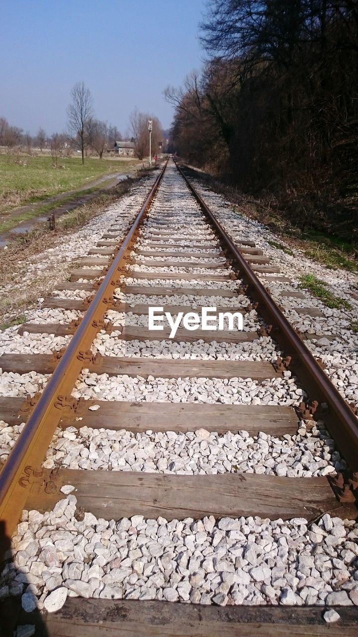 View of railroad track