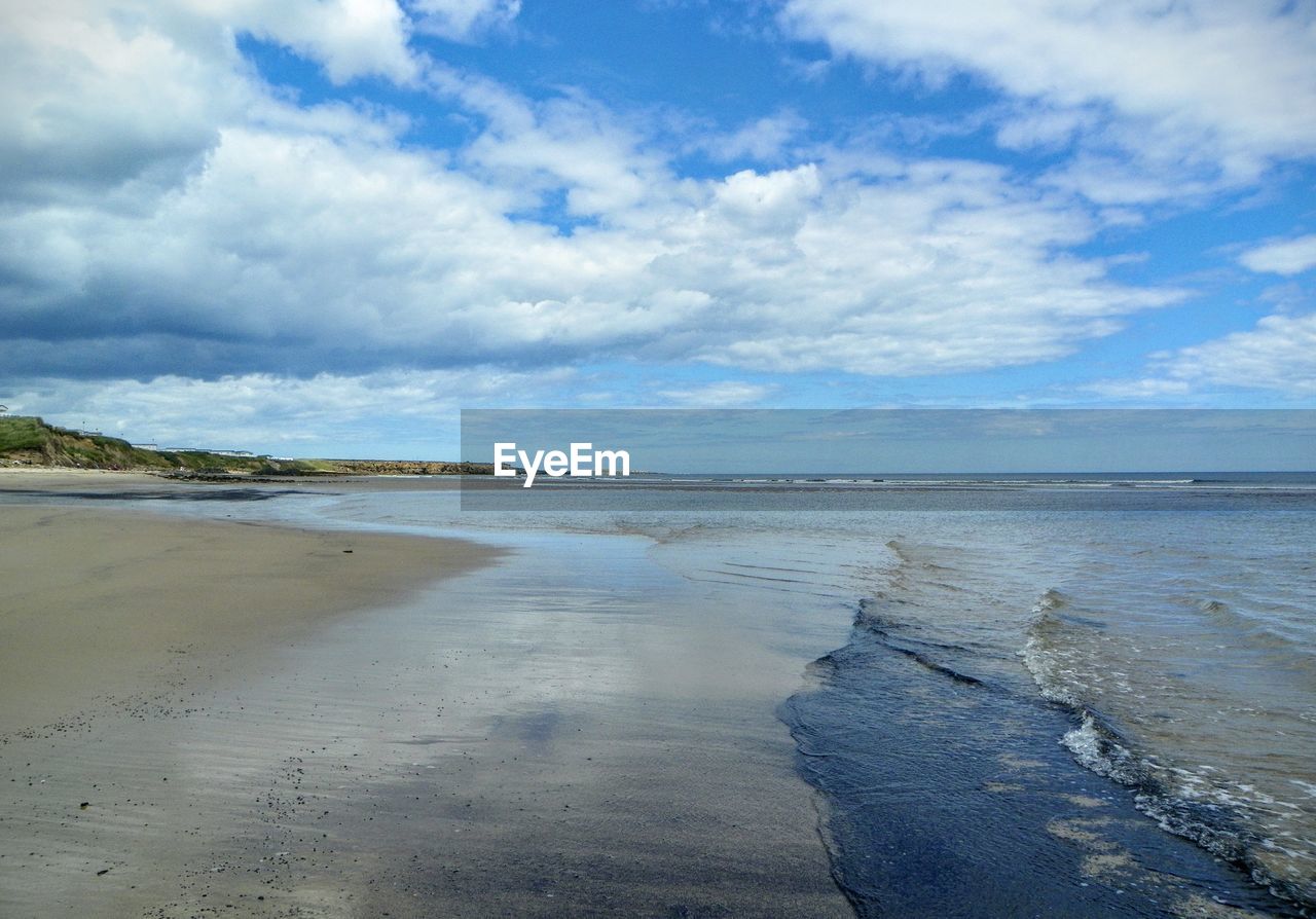 Scenic view of beach and sea