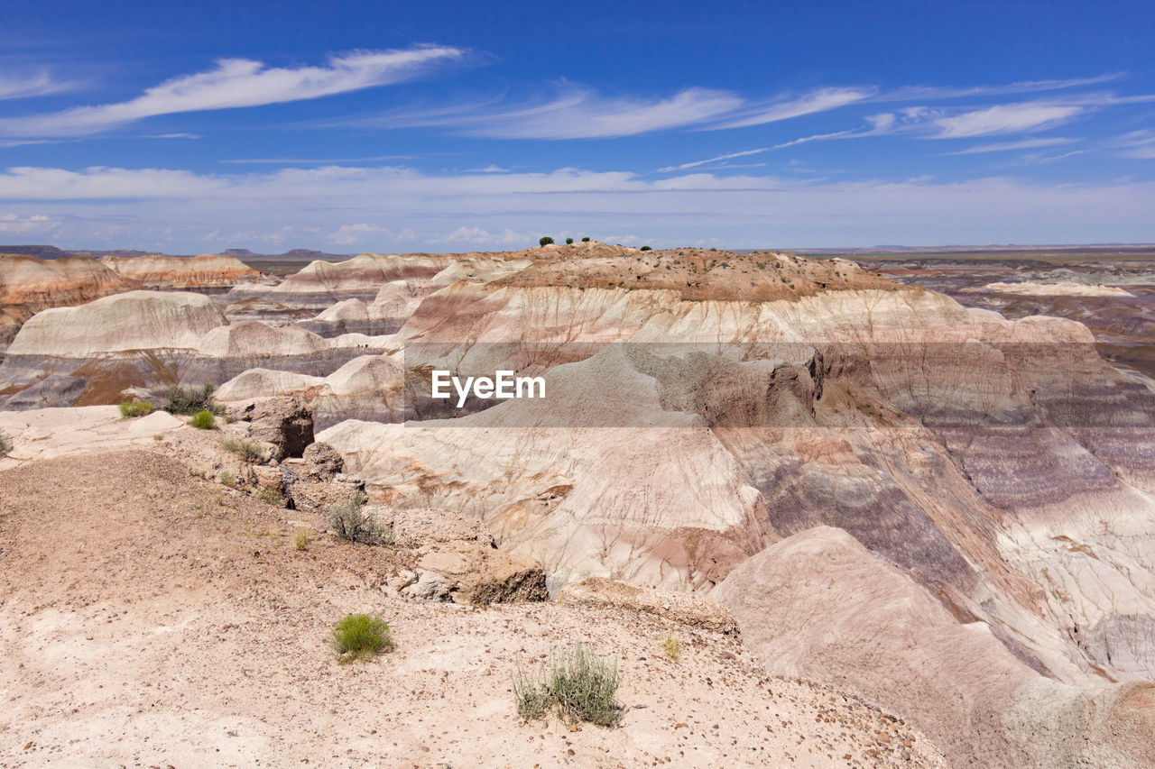 Scenic view of desert against sky