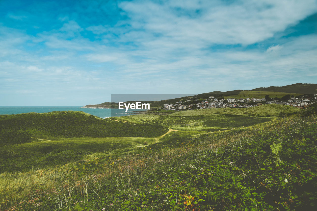 Scenic view of landscape against sky