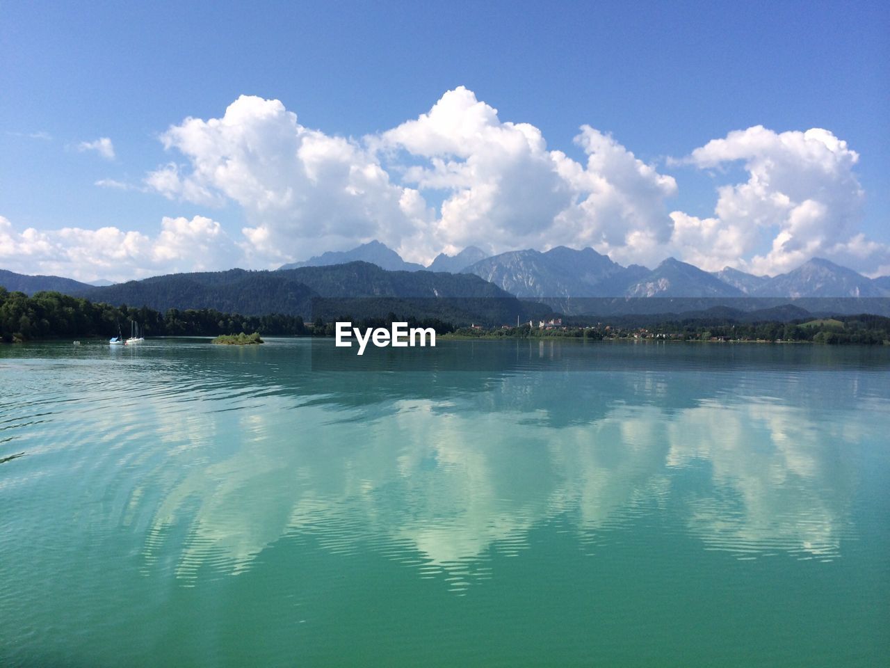 Scenic view of river against sky