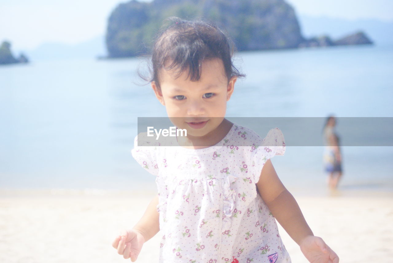 Portrait of boy on beach