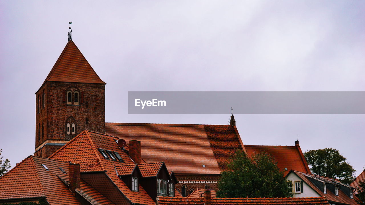 Low angle view of building against sky