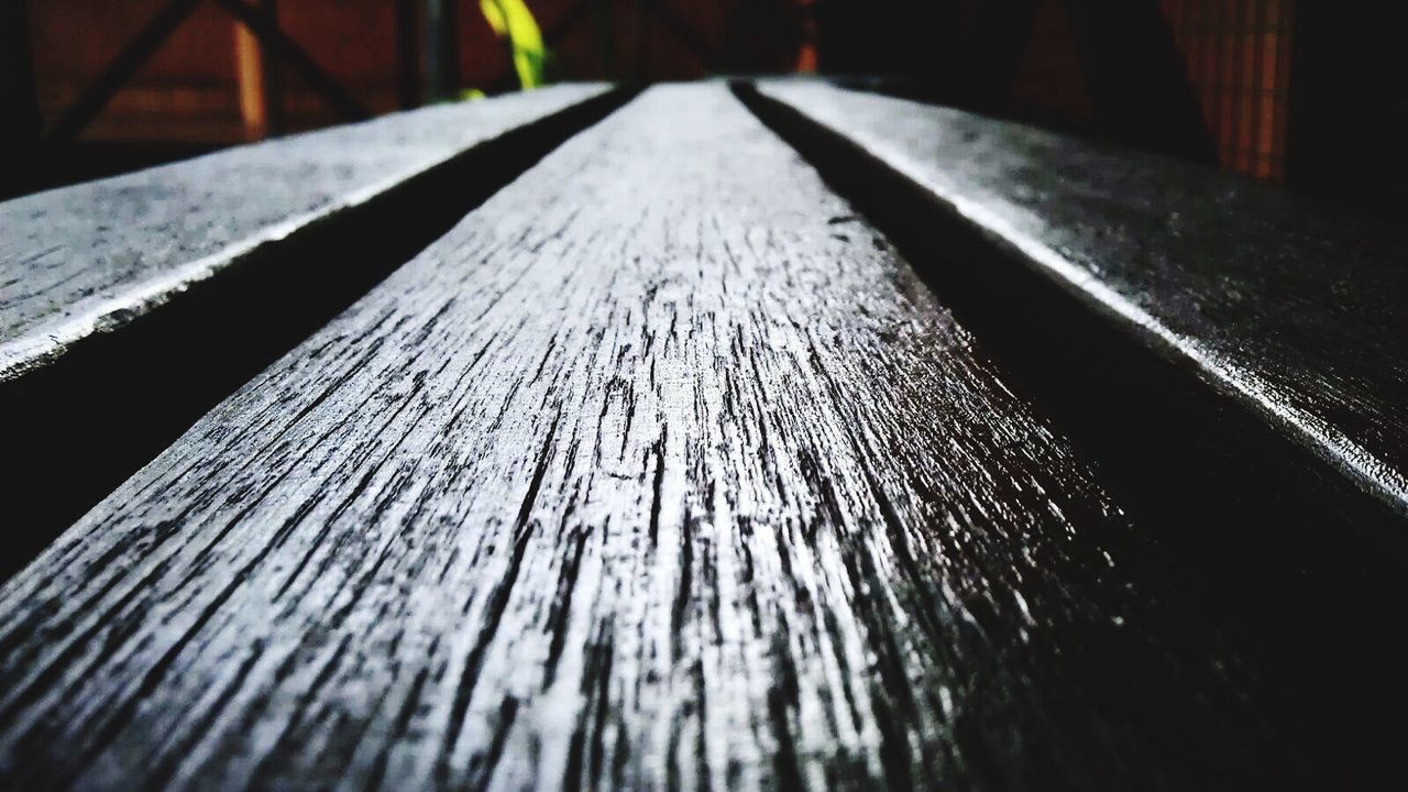 SURFACE LEVEL OF WOODEN WALKWAY