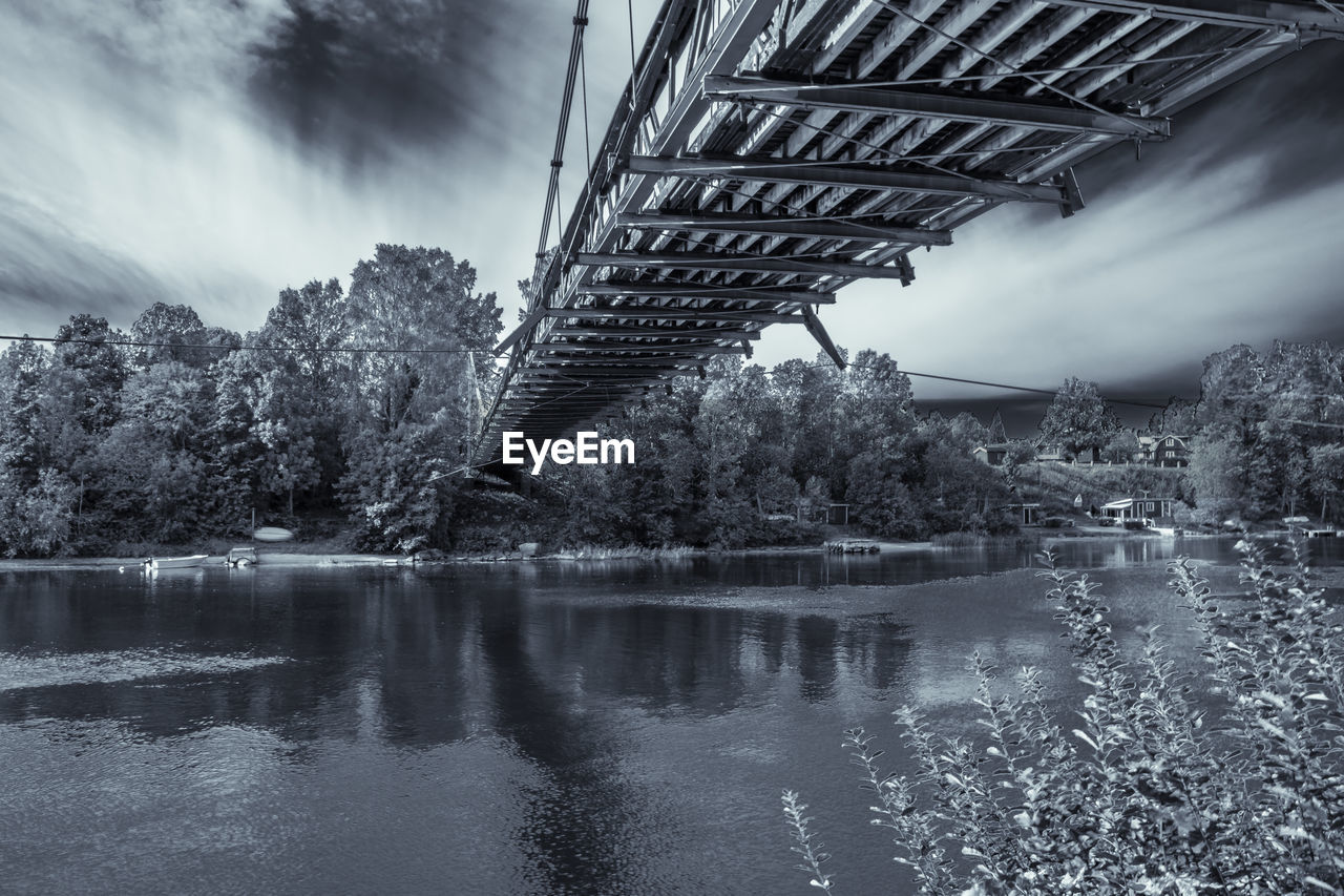 View of bridge over river