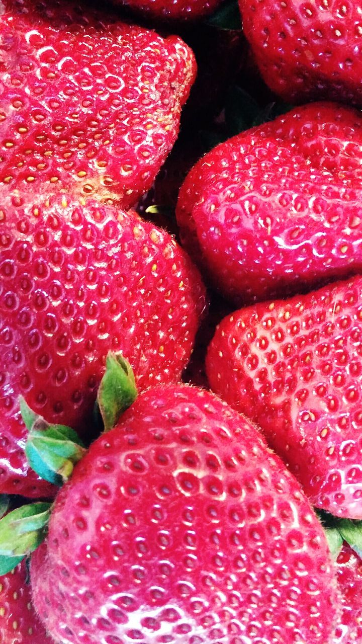 Detail shot of strawberries