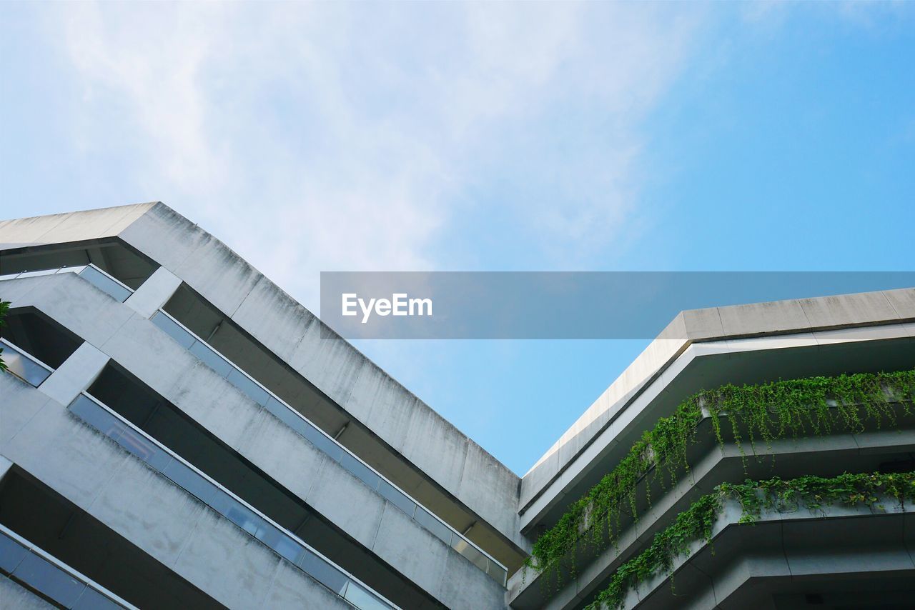 Low angle view of building against sky