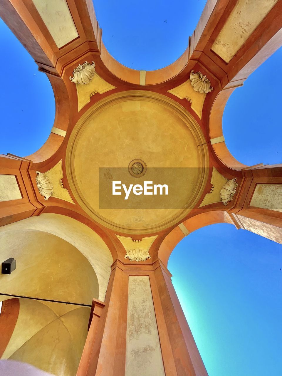 Low angle view of historical building against sky