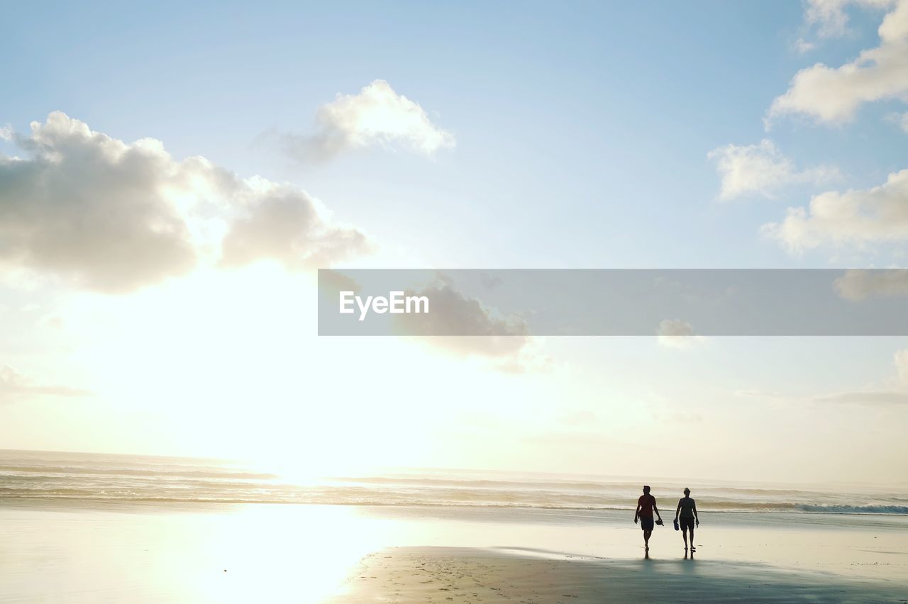 SCENIC VIEW OF SUNSET OVER SEA