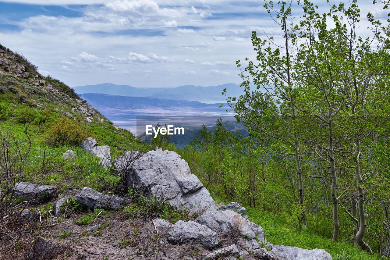 Rocky mountain wasatch front butterfield canyon oquirrh mountains utah, united states.