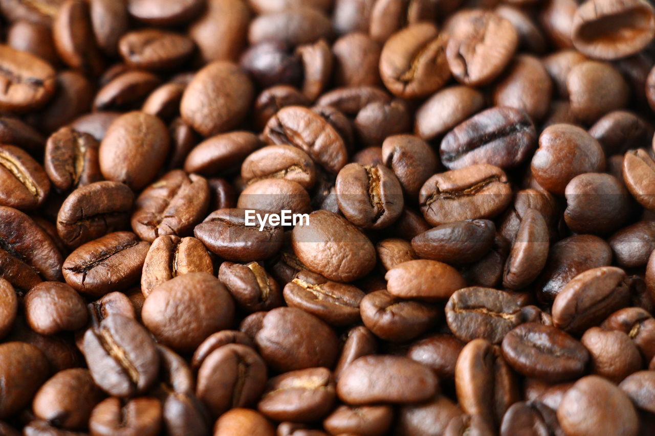 DETAIL SHOT OF COFFEE BEANS