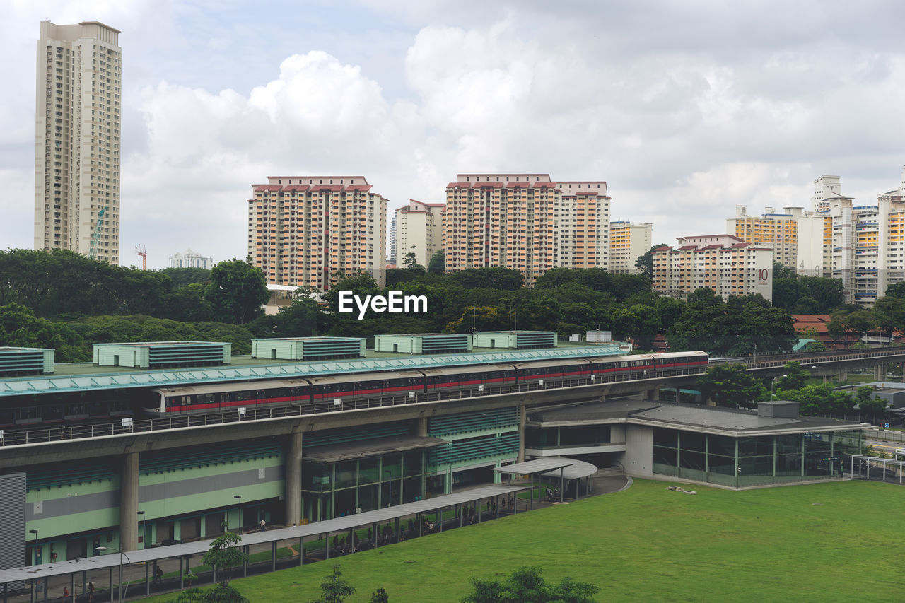 LOW ANGLE VIEW OF OFFICE BUILDINGS