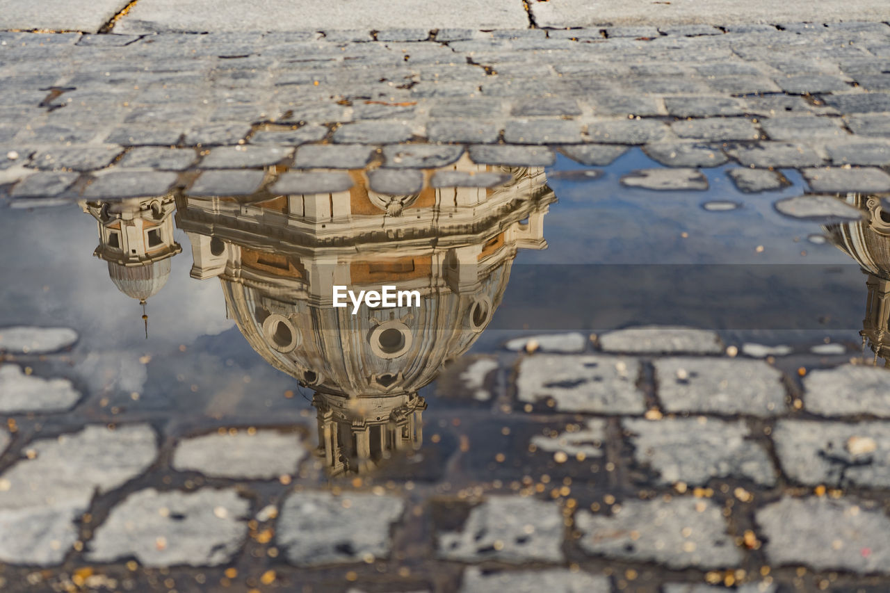Reflection of dome in water