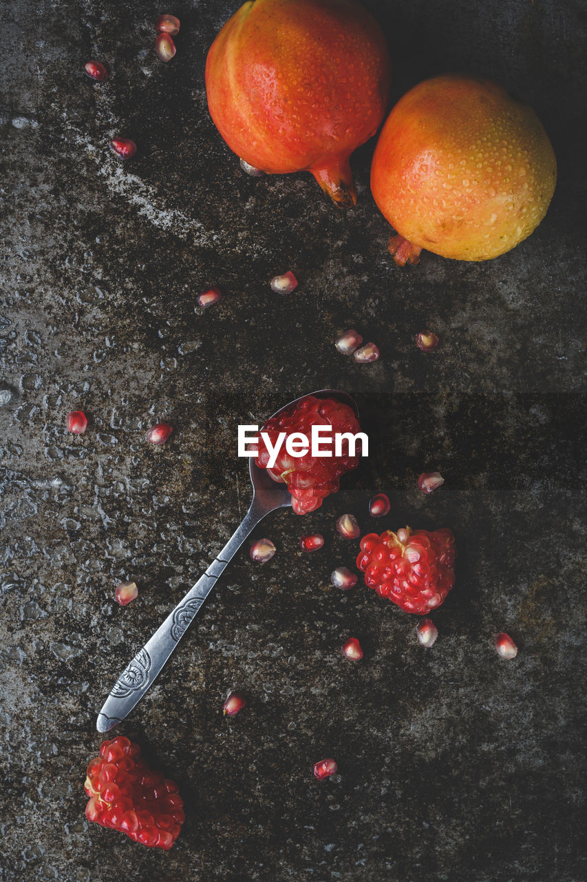 Close-up of pomegranate seed