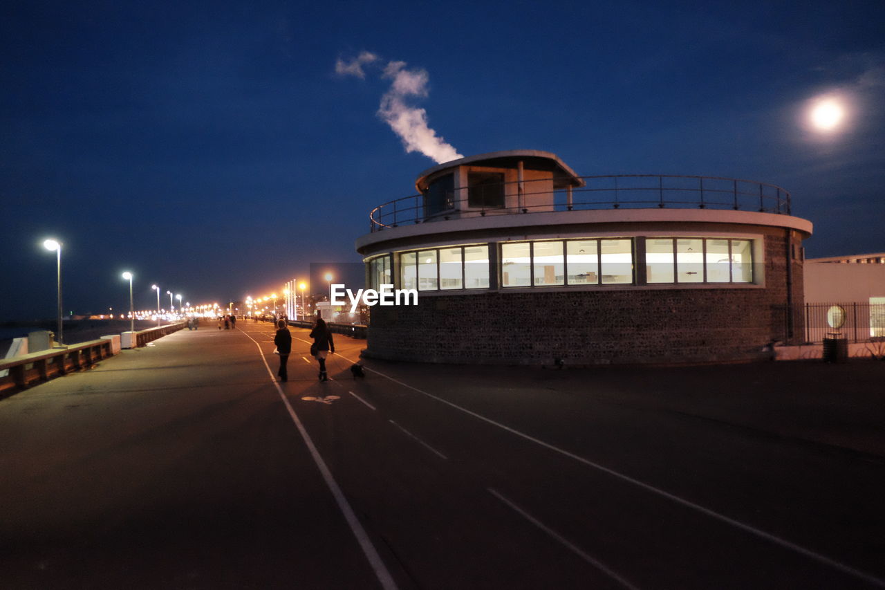 VIEW OF ILLUMINATED BUILDING