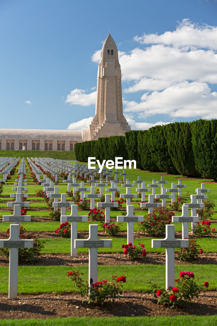 VIEW OF CEMETERY AGAINST SKY