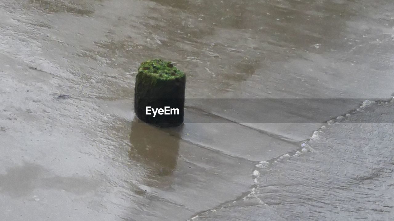 CLOSE-UP OF PUDDLE ON WATER