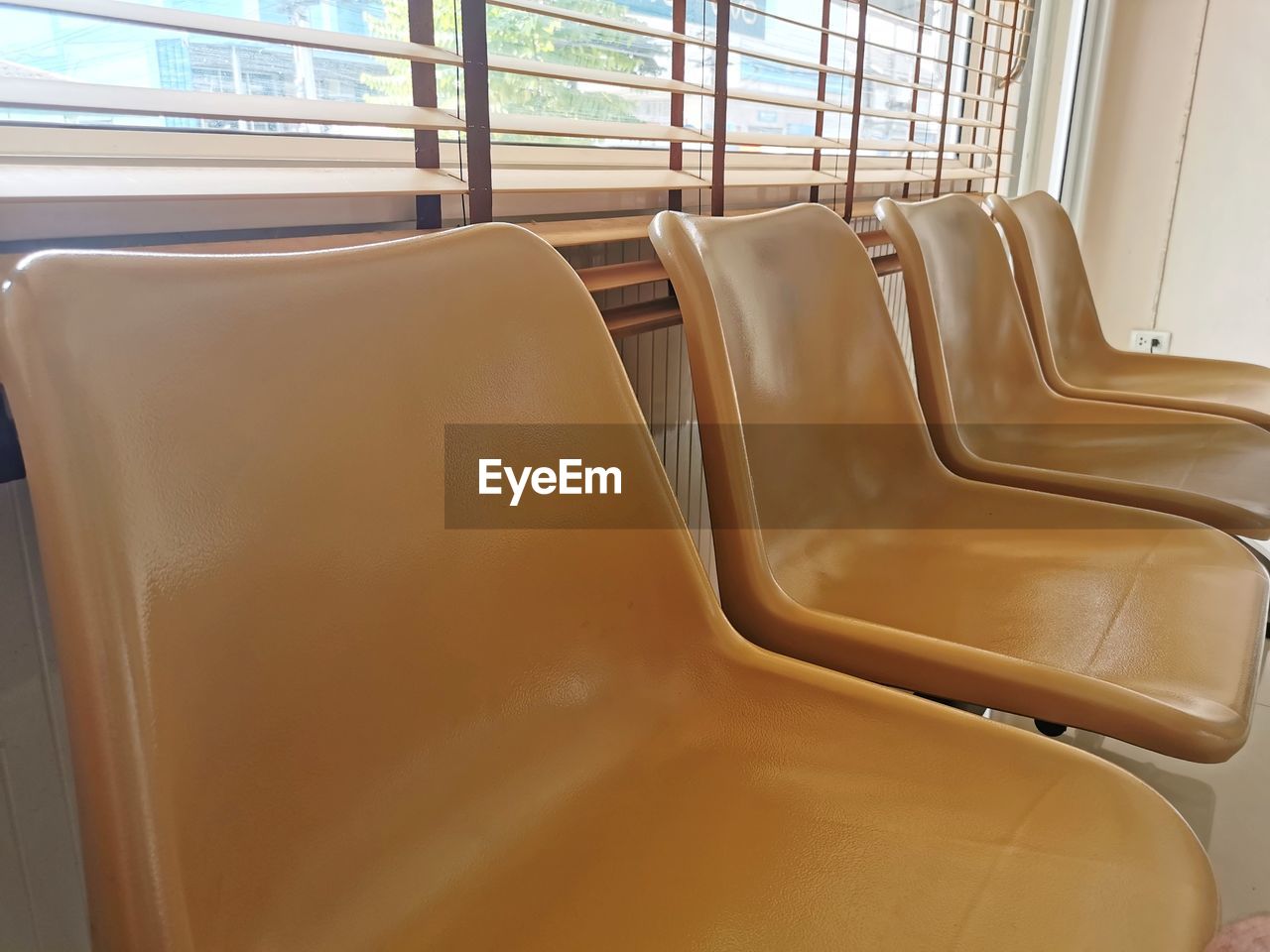 EMPTY CHAIRS IN BUS