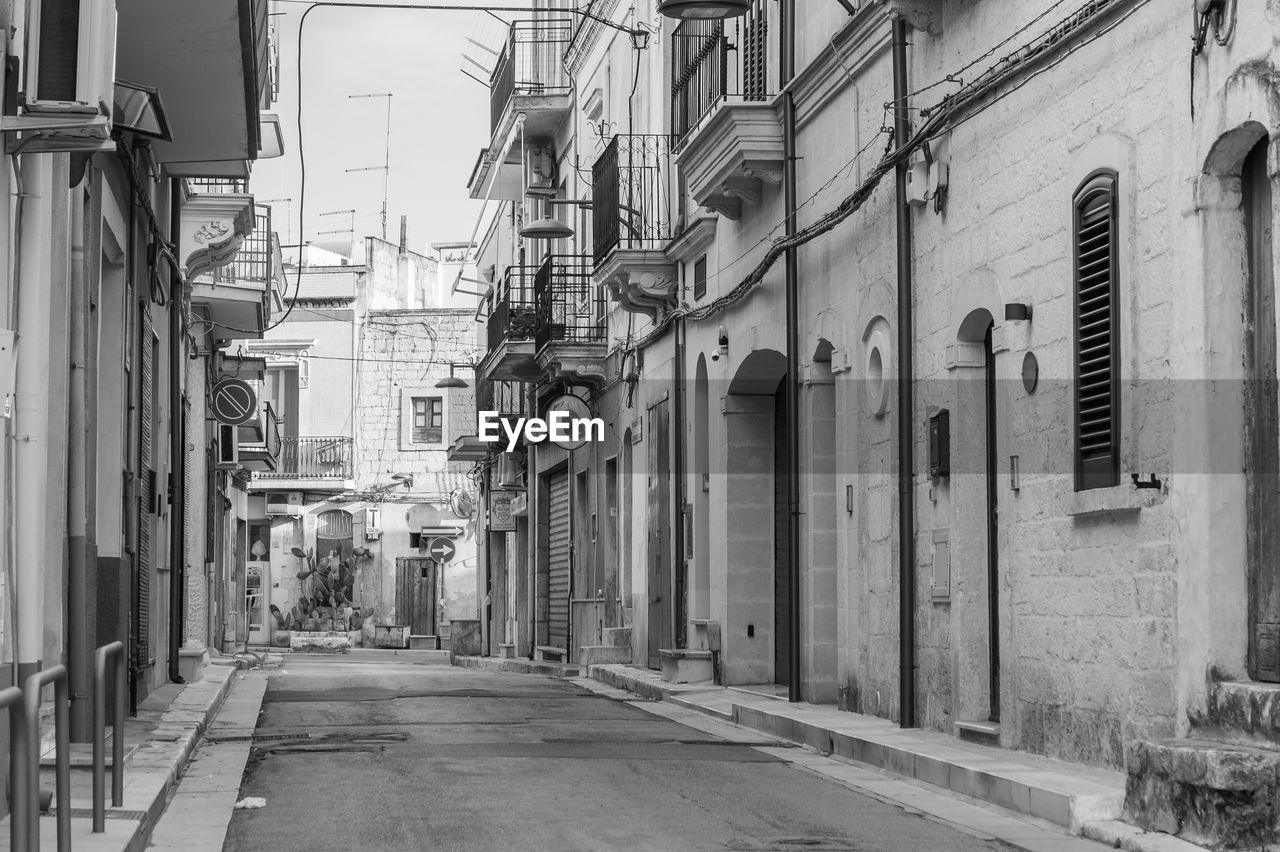 street amidst buildings