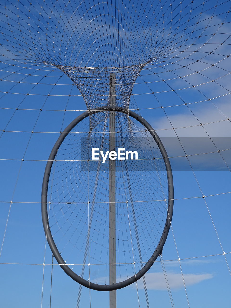 CLOSE-UP OF SPIDER WEB ON POWER LINES