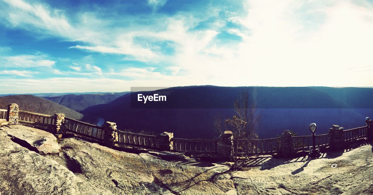 Idyllic shot of mountains against sky