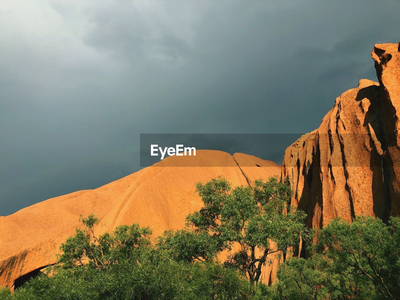 Scenic view of mountain against sky