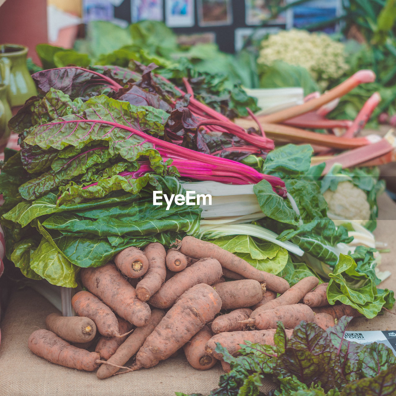 Close-up of vegetables for sale in market