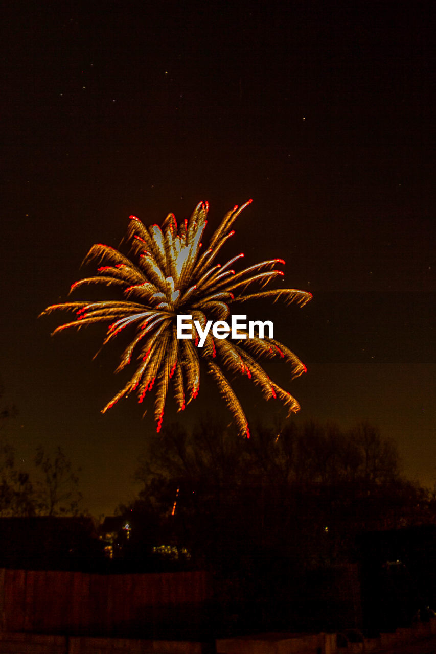 FIREWORKS IN SKY AT NIGHT